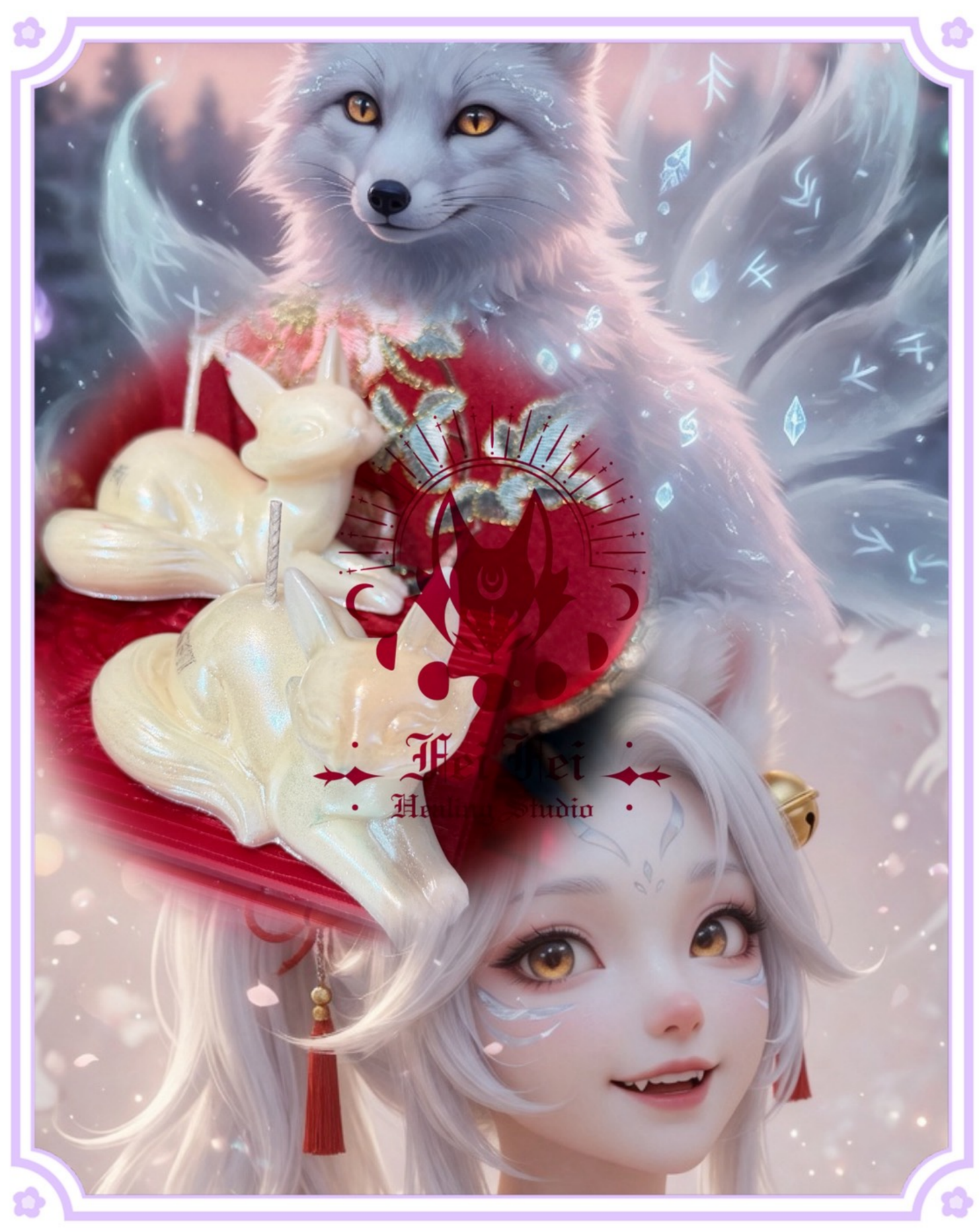 ✦☾⋆˚⊹⟡ 白狐靈燭|素狐雪靈 ⟡⊹˚⋆☽✦