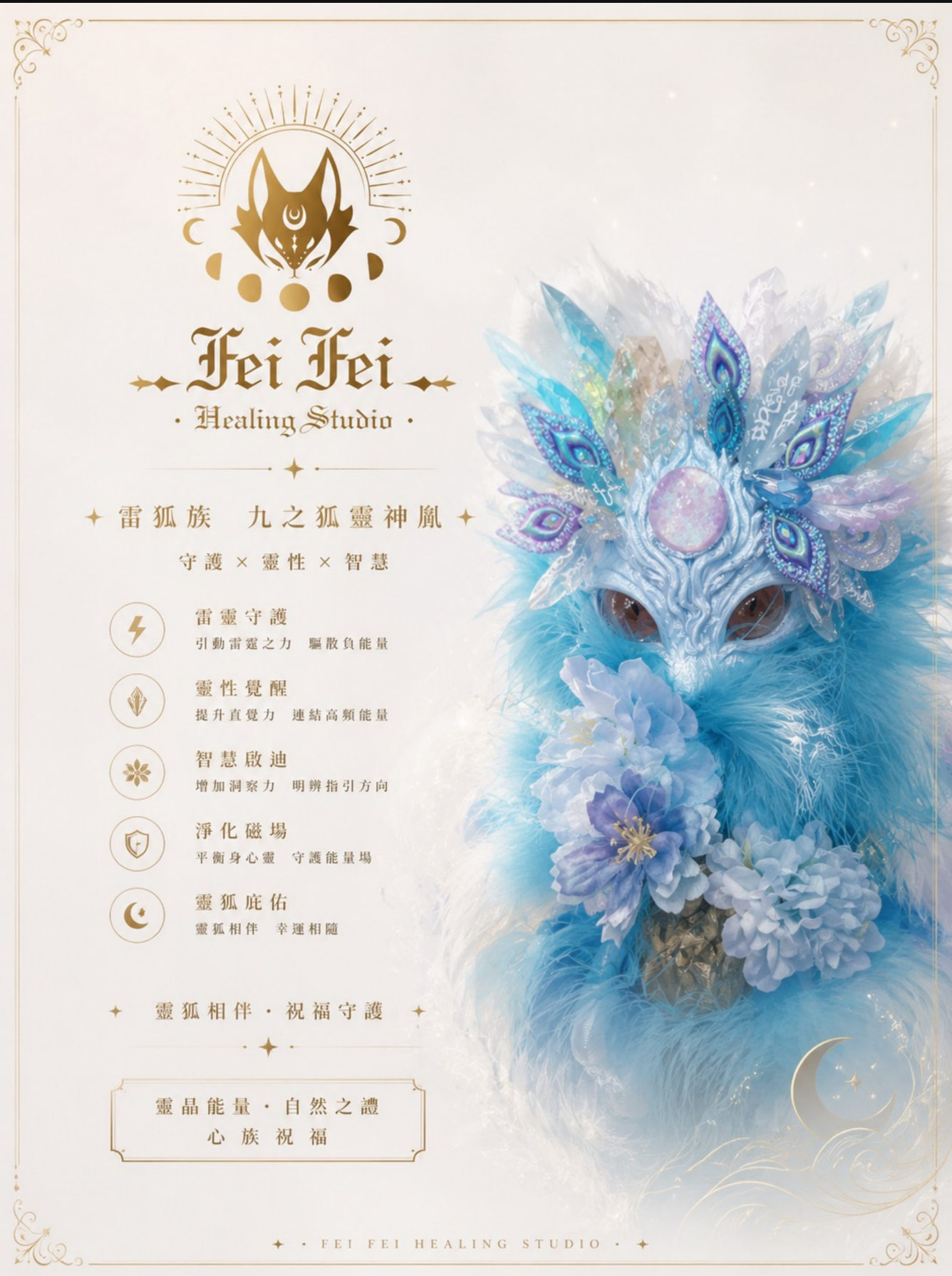 雷狐族|九之狐靈神胤|守護 靈性 智慧