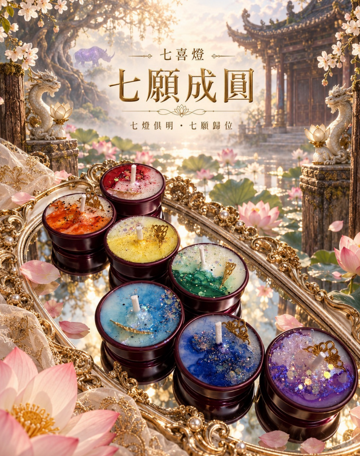 《七喜燈｜七願成圓》