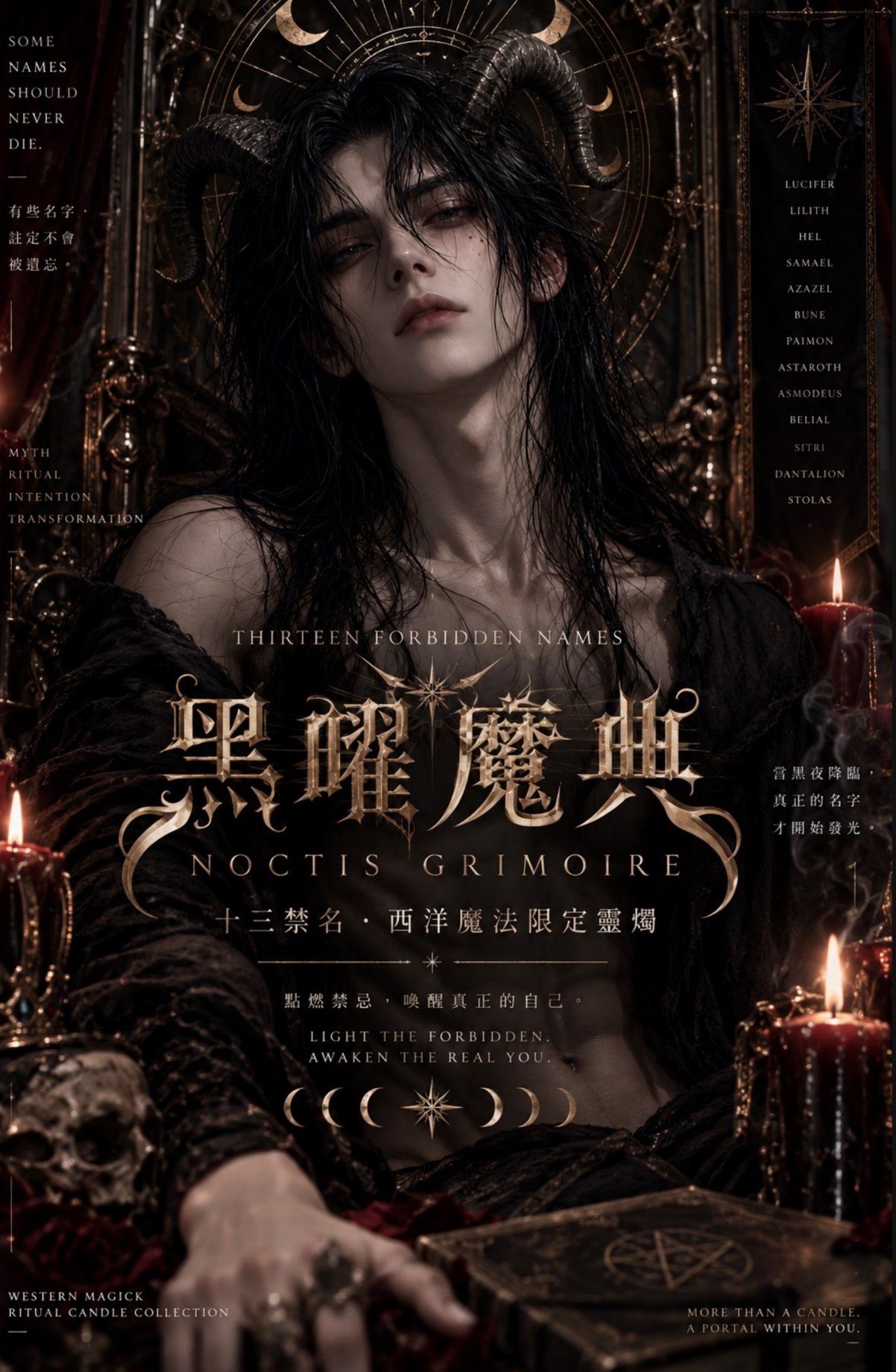 《WESTERN MAGICK|暗夜魔神》|十三款限定靈燭|四入一組